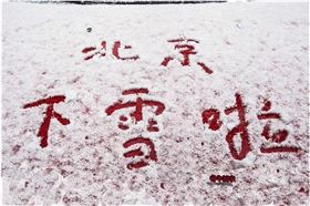 北京第一场雪景图