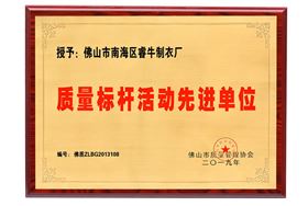 2019年质量标杆活动先进单位