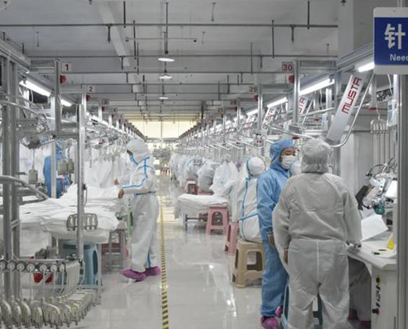 防护服隔离衣生产无尘车间
