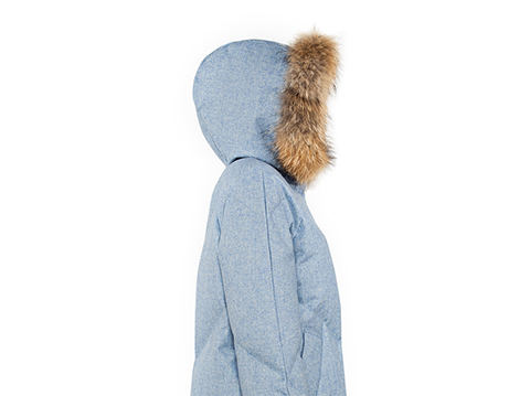 外贸女款羽绒服定制加工