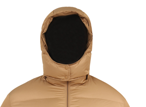 加厚短款带帽羽绒服定制生产厂家