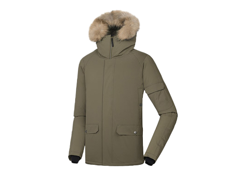 毛圈领女款羽绒服定制代工加工制作