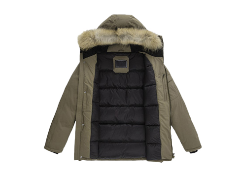 毛圈领女款羽绒服定制代工加工制作