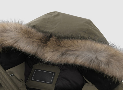 毛圈领女款羽绒服定制代工加工制作