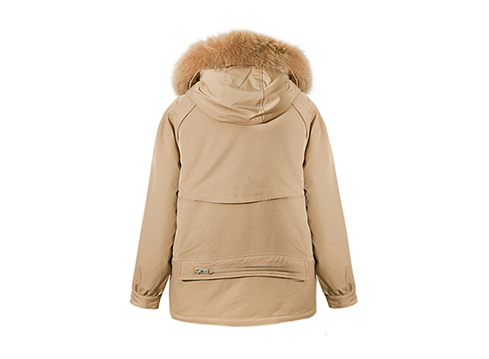 专业定制厂家生产女装毛领棉服