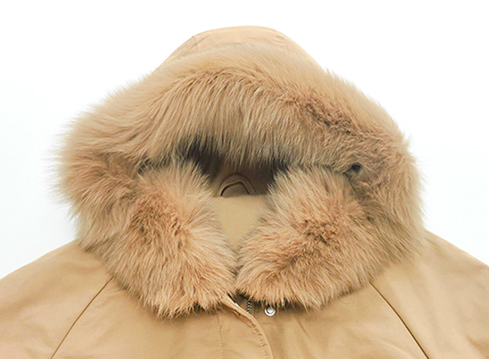 专业定制厂家生产女装毛领棉服