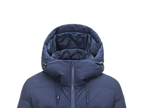 潮牌男款连帽抽绳羽绒服贴牌代工羽绒服