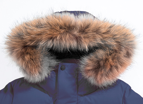 加长款羽绒服定制生产女款毛领羽绒服