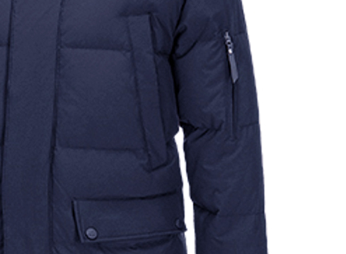 加长款羽绒服定制生产女款毛领羽绒服