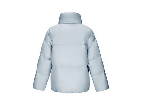 女士立领短款保暖羽绒服定制生产厂家