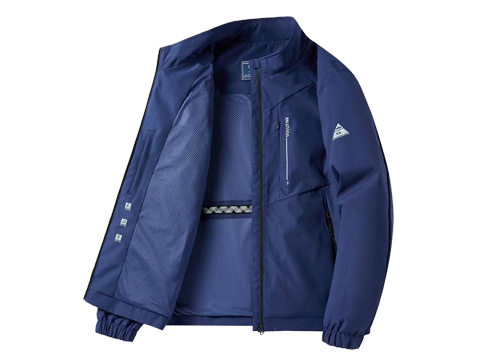 男士户外休闲运动立领风衣夹克定制加工