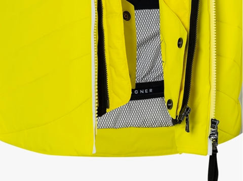 品牌撞色连帽男女士滑雪服定制加工