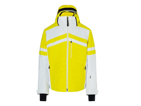 品牌撞色连帽男女士滑雪服定制加工