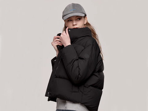 女士短款面包羽绒服定做加工