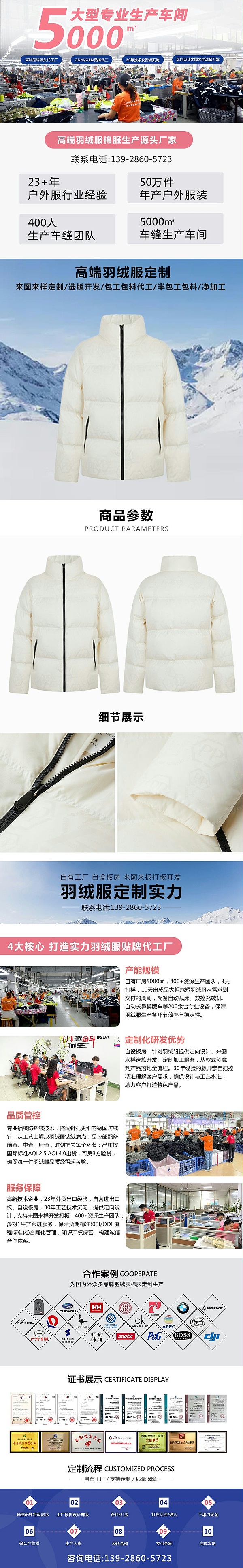25.9睿牛制衣官网羽绒服产品详情页