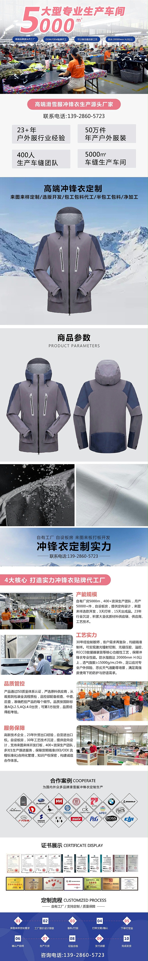 25.9睿牛制衣滑雪服官网详情页