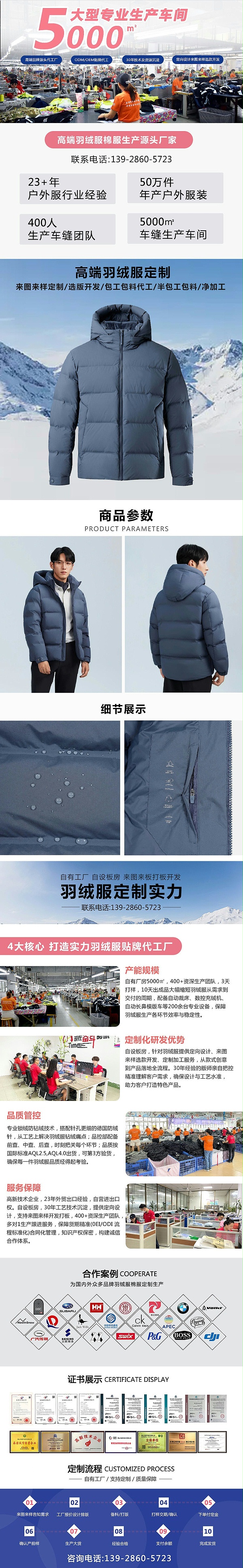 25.9睿牛制衣官网羽绒服产品详情页