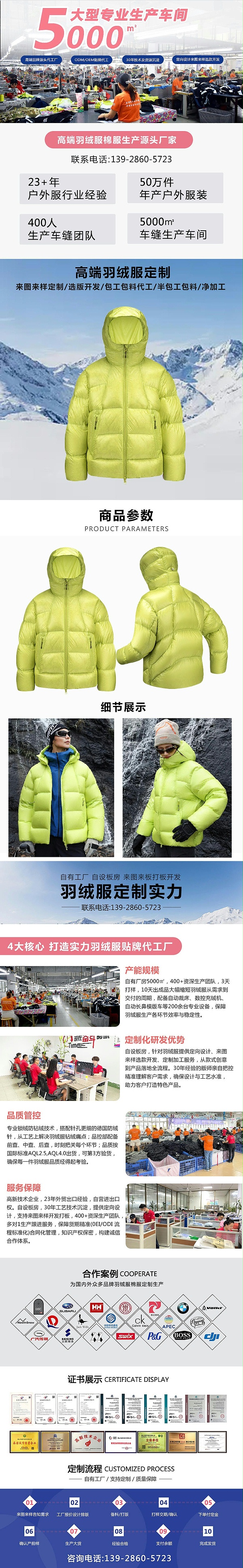 25.9睿牛制衣官网羽绒服产品详情页
