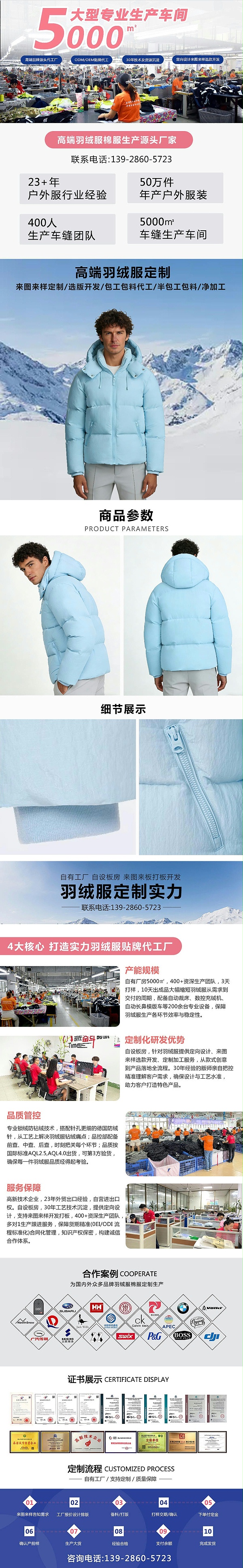 25.9睿牛制衣官网羽绒服产品详情页