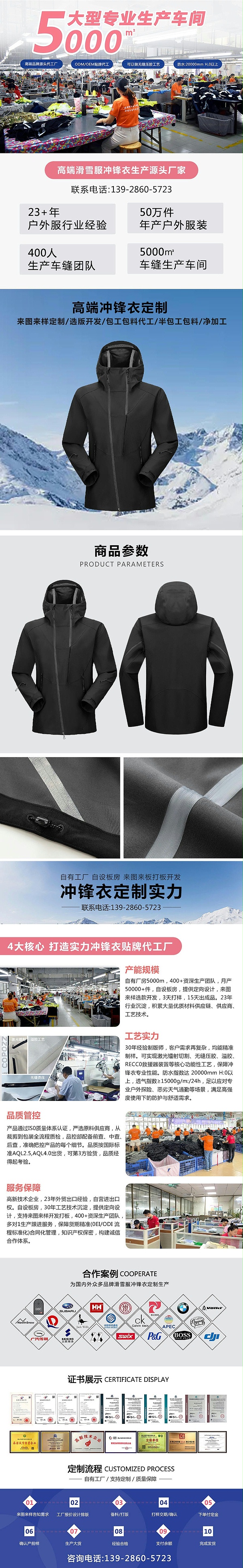 25.9睿牛制衣滑雪服官网详情页