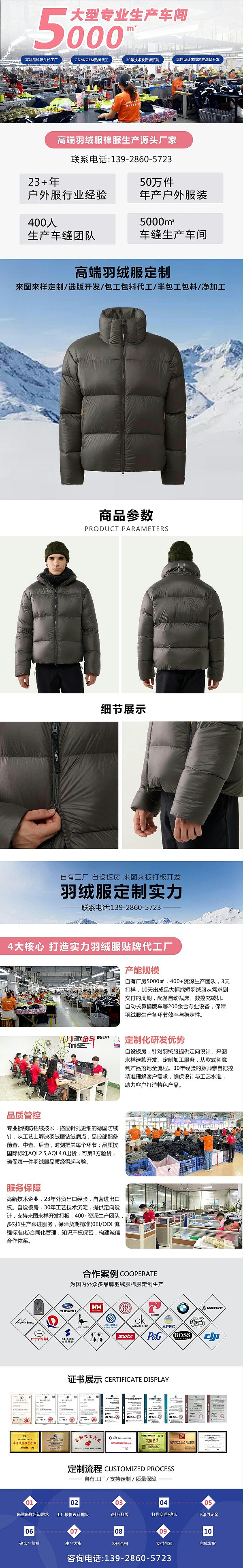 25.9睿牛制衣官网羽绒服产品详情页