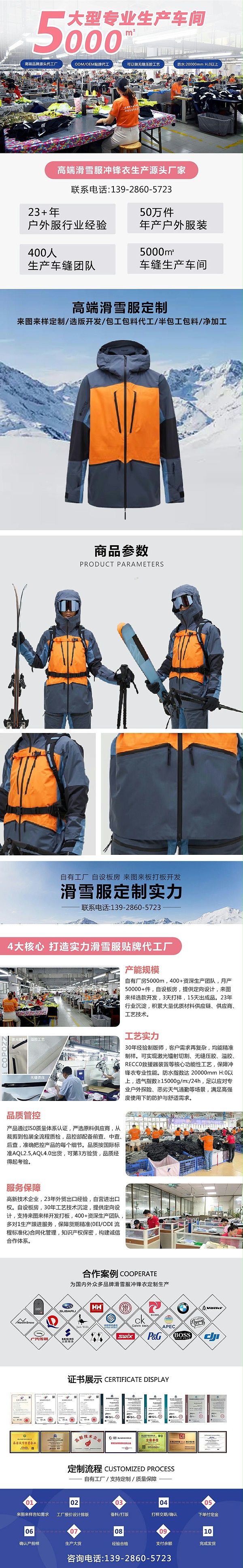 25.9睿牛制衣滑雪服官网详情页