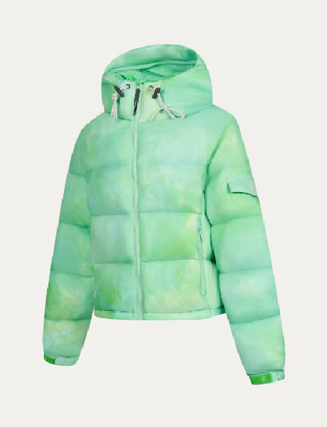 羽绒服源头工厂一站式代工扎染短款羽绒服