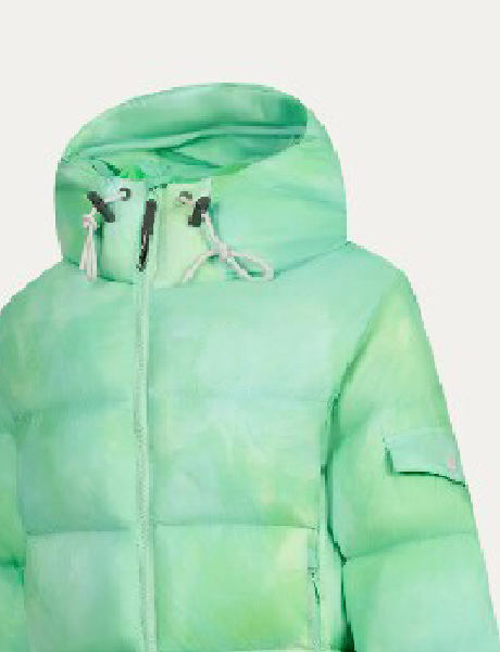 羽绒服源头工厂一站式代工扎染短款羽绒服